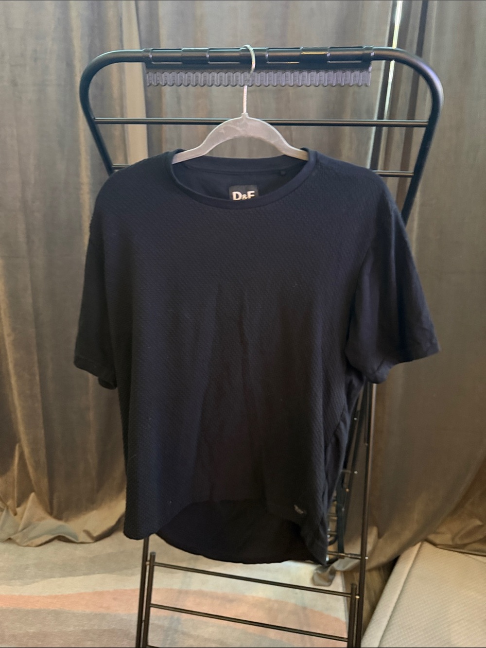 Men's Black Short-Sleeve Crew Tee